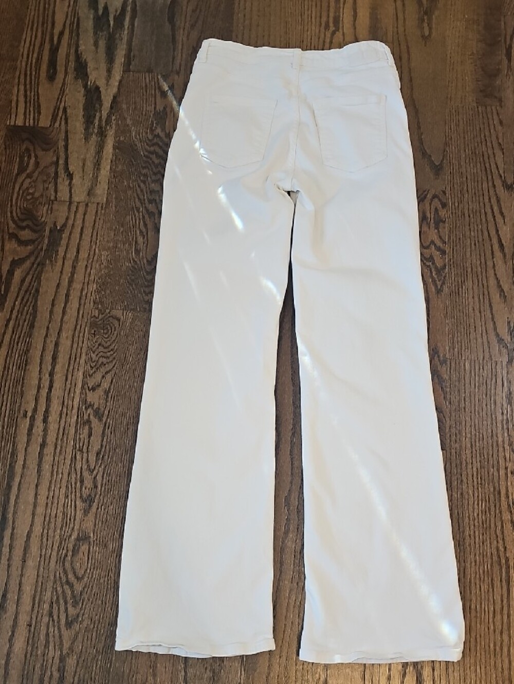 Zara White Flared Wide-Leg Jeans Size 6 - Picture 6 of 14